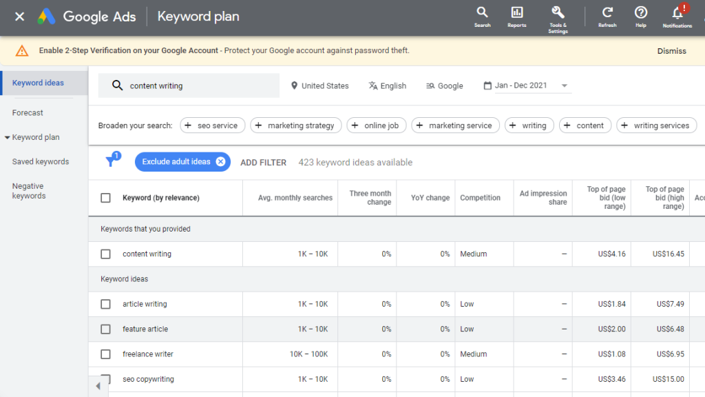 Google-keyword-Planner