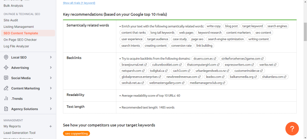 SEMRUSH-SEO-Content-Template